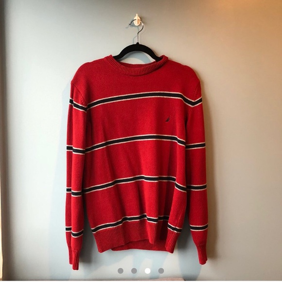 Oversized Striped Nautica Sweater - Picture 3 of 4